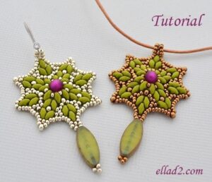 Beading Tutotials and Patterns - Ellad2 Beading-Tutorial-Polaris-earrings