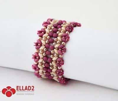 Tutorial di perline Braccialetto Pastelleta di Ellad2