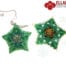 Tutorial di perline Pendente Fiocco Di Neve e Ornamento di Natale di Ellad2