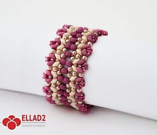 Kralen tutorial Armband Pastelleta Ellad2