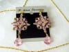 Super Square earrings beaded by Guadalupe Gonzalez Romero