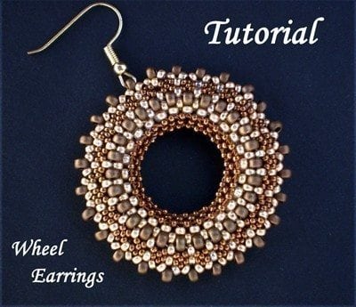 Beading TUTORIAL Wheel Earrings
