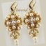 Beading Tutorial Gold and Ivory Earrings