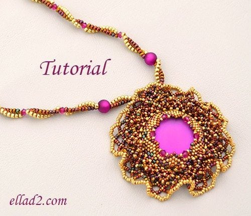 Beading Tutorial Sunset Magic Necklace by Ellad2
