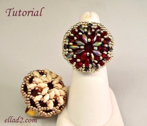 Beading Pattern Super Cocktail Ring by Ellad2