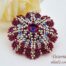 Beading Tutorial Pendant Purpurea Flower by Ellad2
