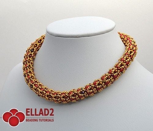 Infinity Necklace -Ellad2 Beading Pattern