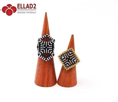 Cubico Rings-Beading Patterns and Tutorials by Ellad2