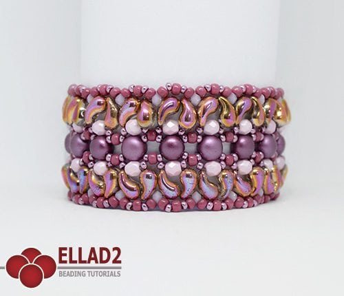 Beading Pattern Milun Bracelet with Zoliduo beads by Ellad2