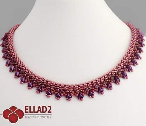 Tri Necklace Beading Tutorial with Kheops beads by Ellad2