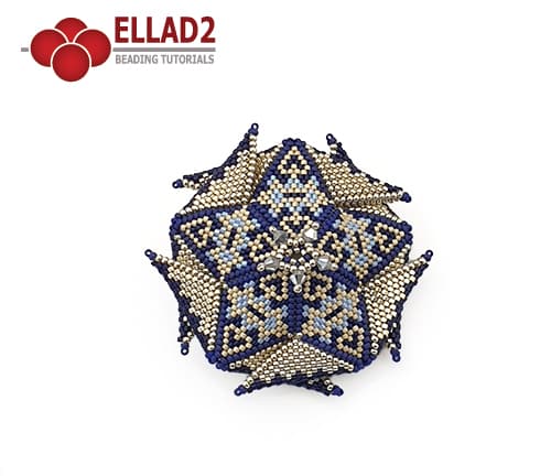 Ellad2 Beaded Jewelry - 3D beaded star