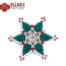 Christmas tree star ornament